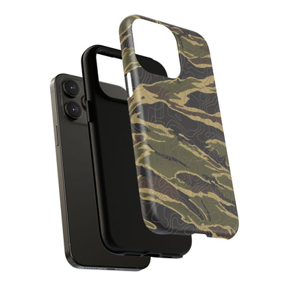 K-Factor Supply Co Tiger Stripe Topo Tough Magnetic iPhone Case