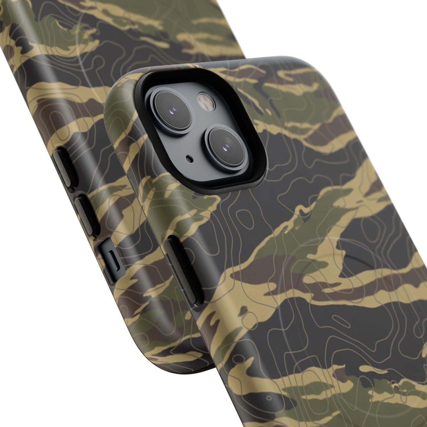 K-Factor Supply Co Tiger Stripe Topo Tough Magnetic iPhone Case