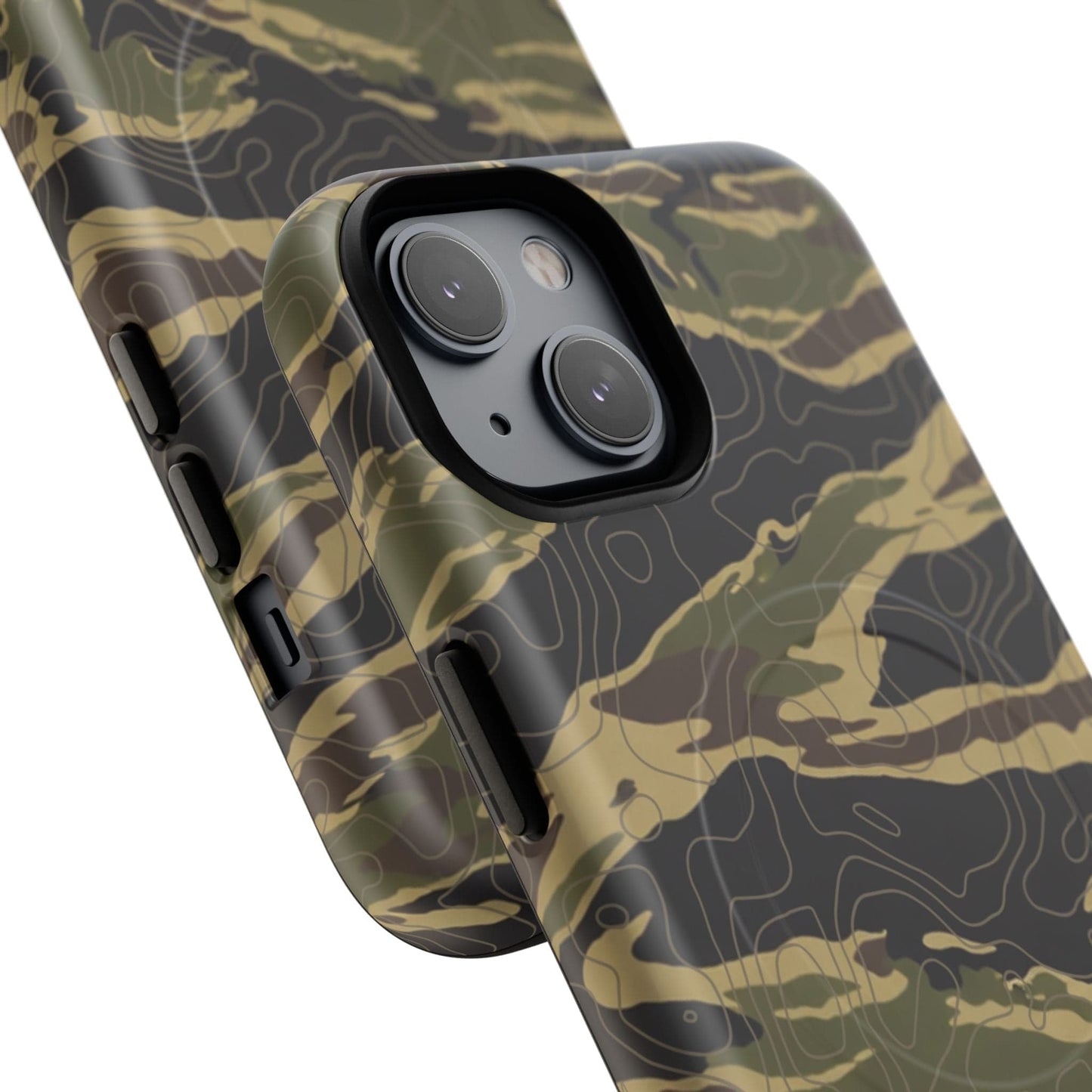 K-Factor Supply Co Tiger Stripe Topo Tough Magnetic iPhone Case