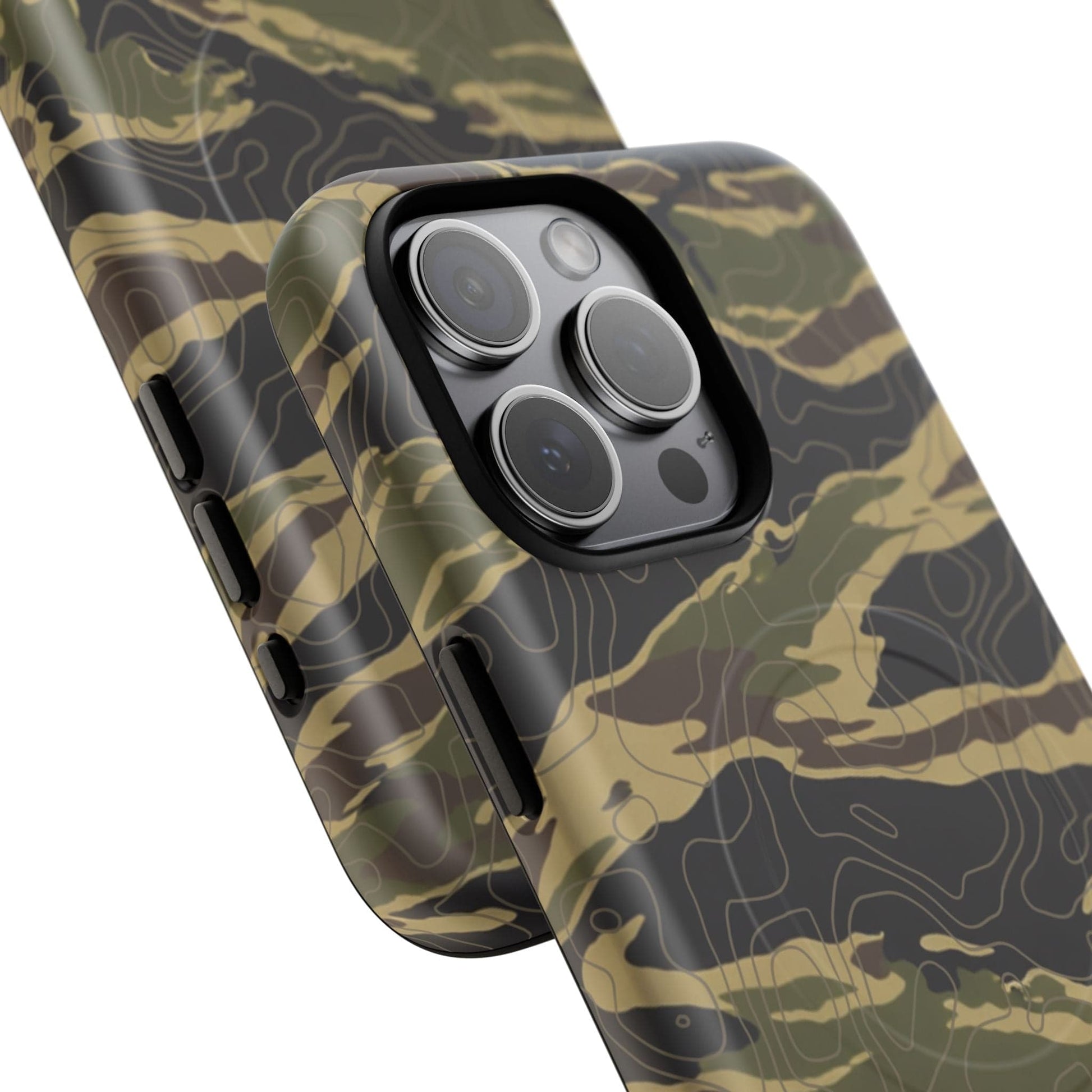 K-Factor Supply Co Tiger Stripe Topo Tough Magnetic iPhone Case