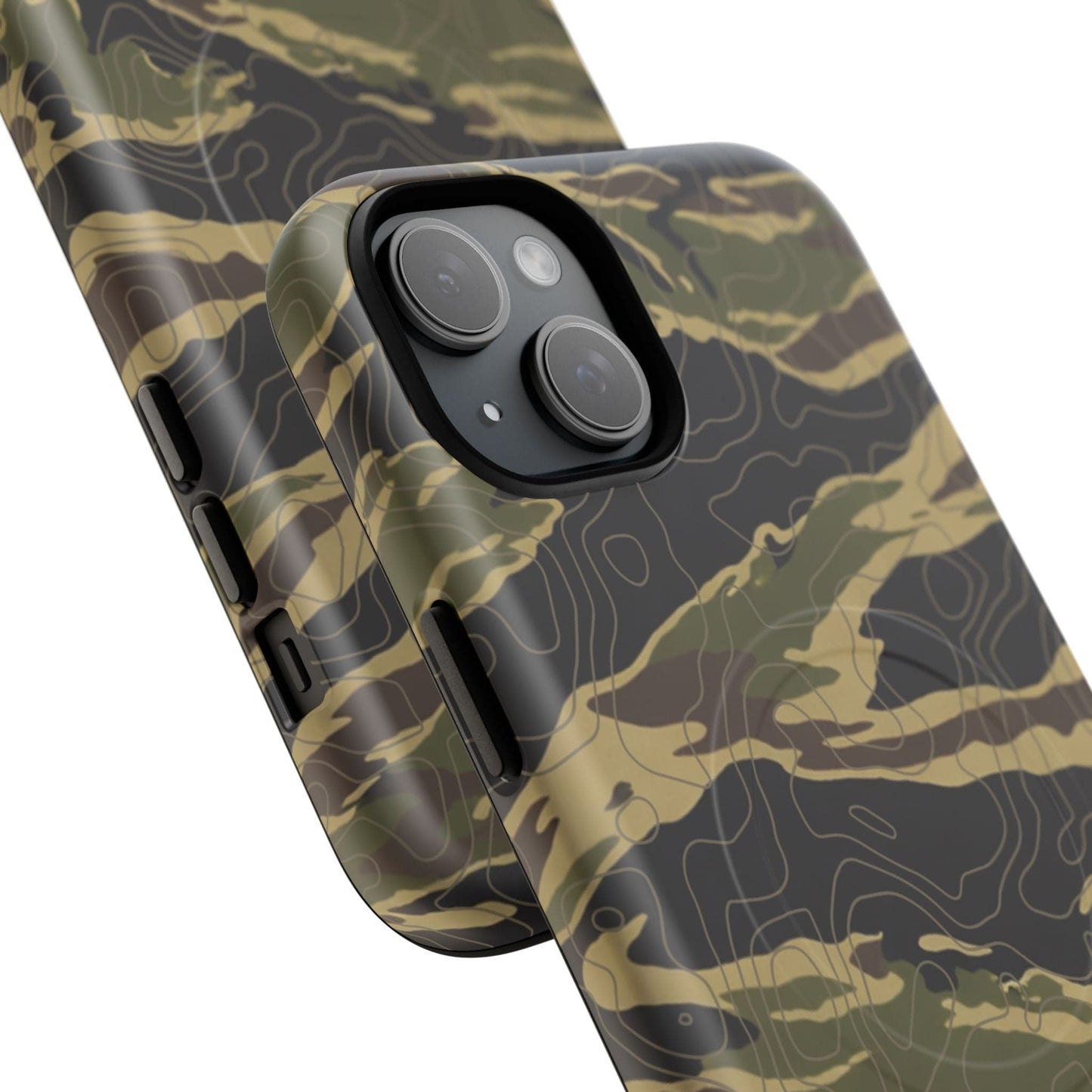 K-Factor Supply Co Tiger Stripe Topo Tough Magnetic iPhone Case