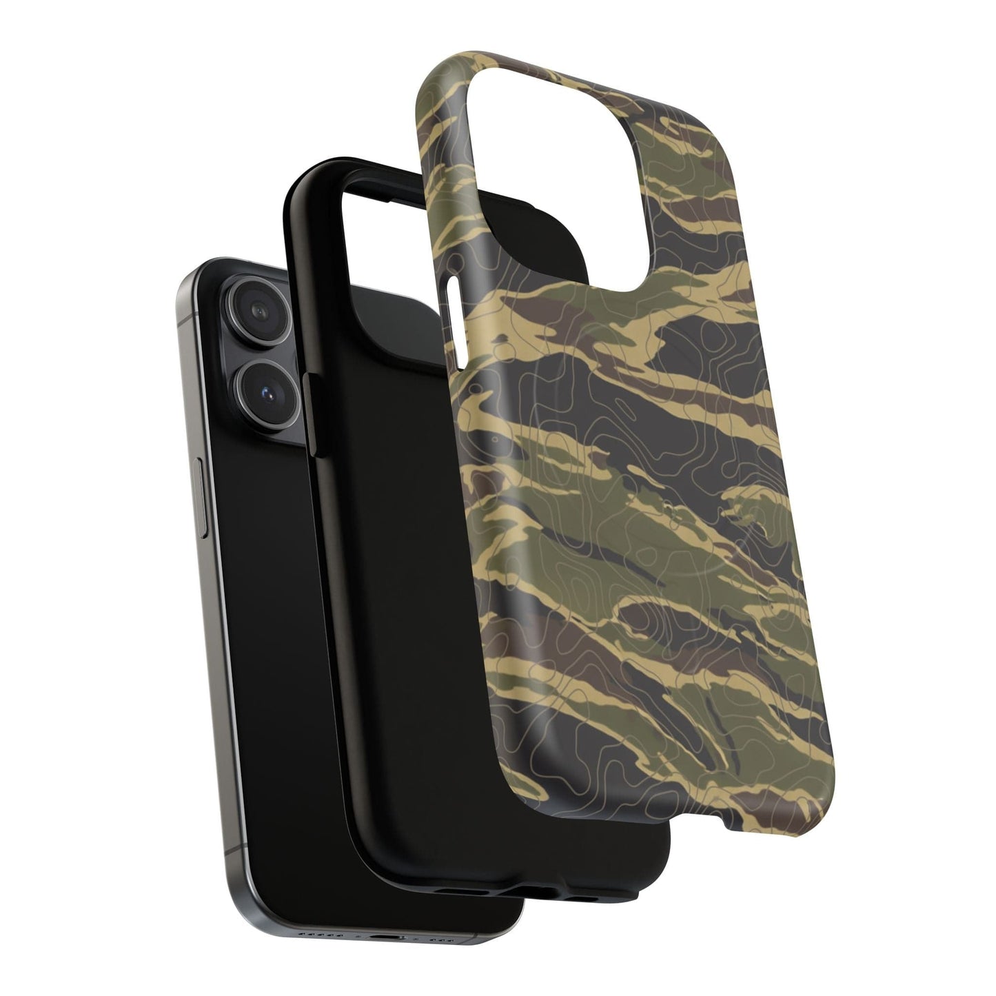 K-Factor Supply Co Tiger Stripe Topo Tough Magnetic iPhone Case