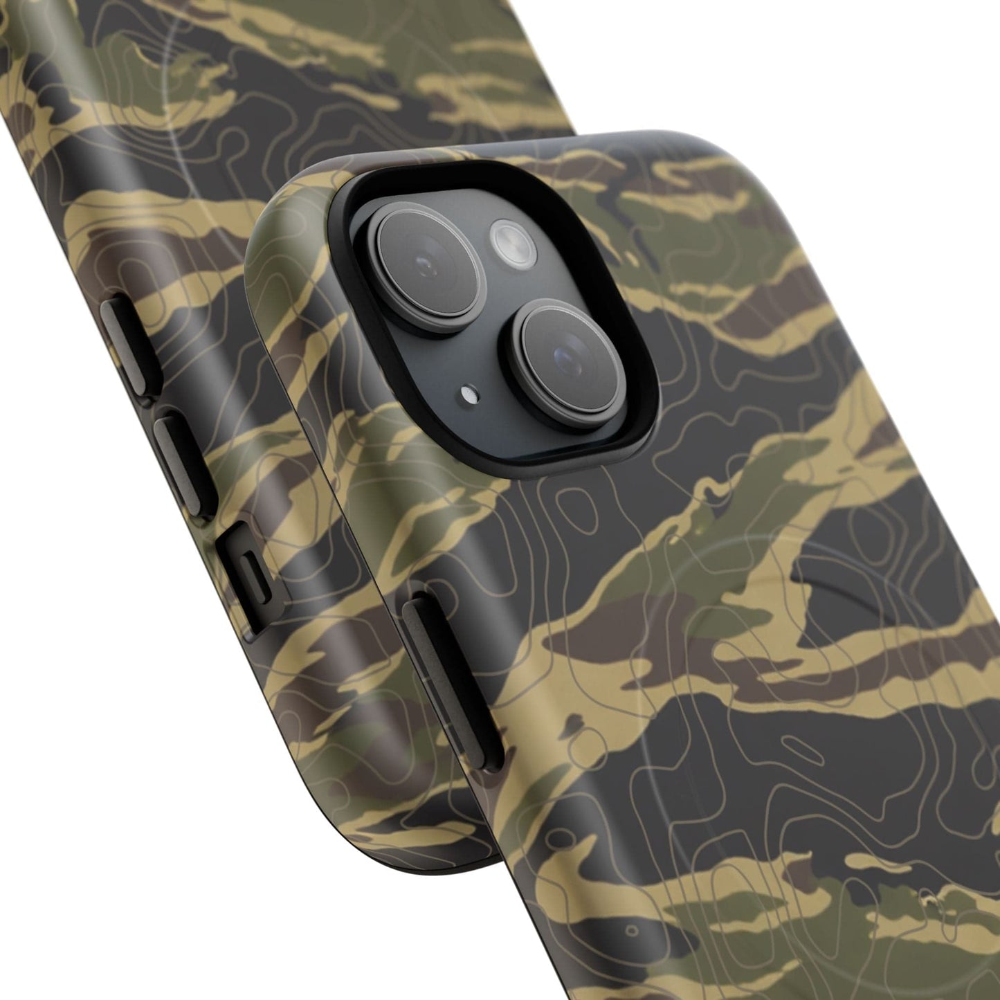 K-Factor Supply Co Tiger Stripe Topo Tough Magnetic iPhone Case
