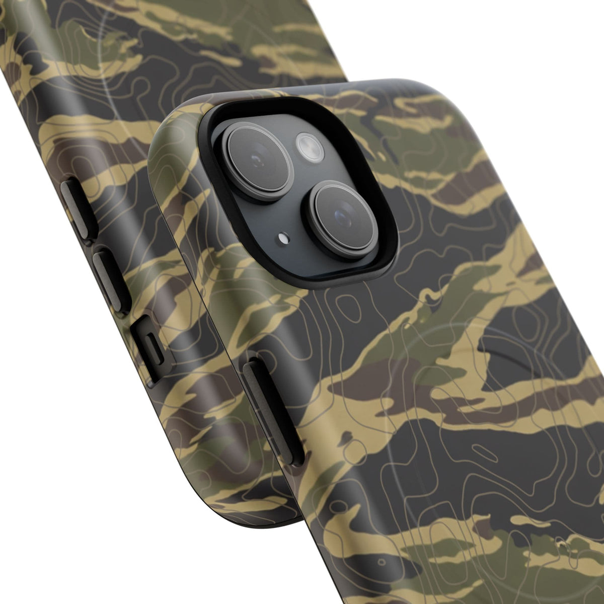 K-Factor Supply Co Tiger Stripe Topo Tough Magnetic iPhone Case