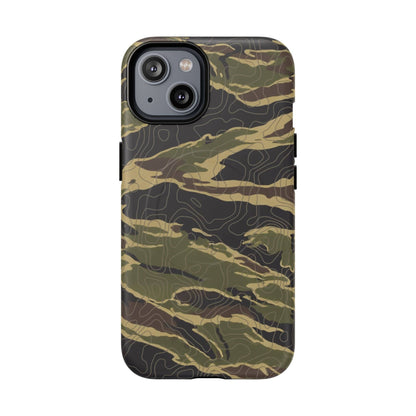 K-Factor Supply Co Tiger Stripe Topo Tough Magnetic iPhone Case iPhone 14