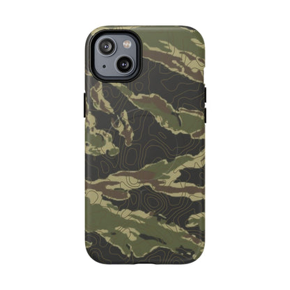K-Factor Supply Co Tiger Stripe Topo Tough Magnetic iPhone Case iPhone 14 Plus