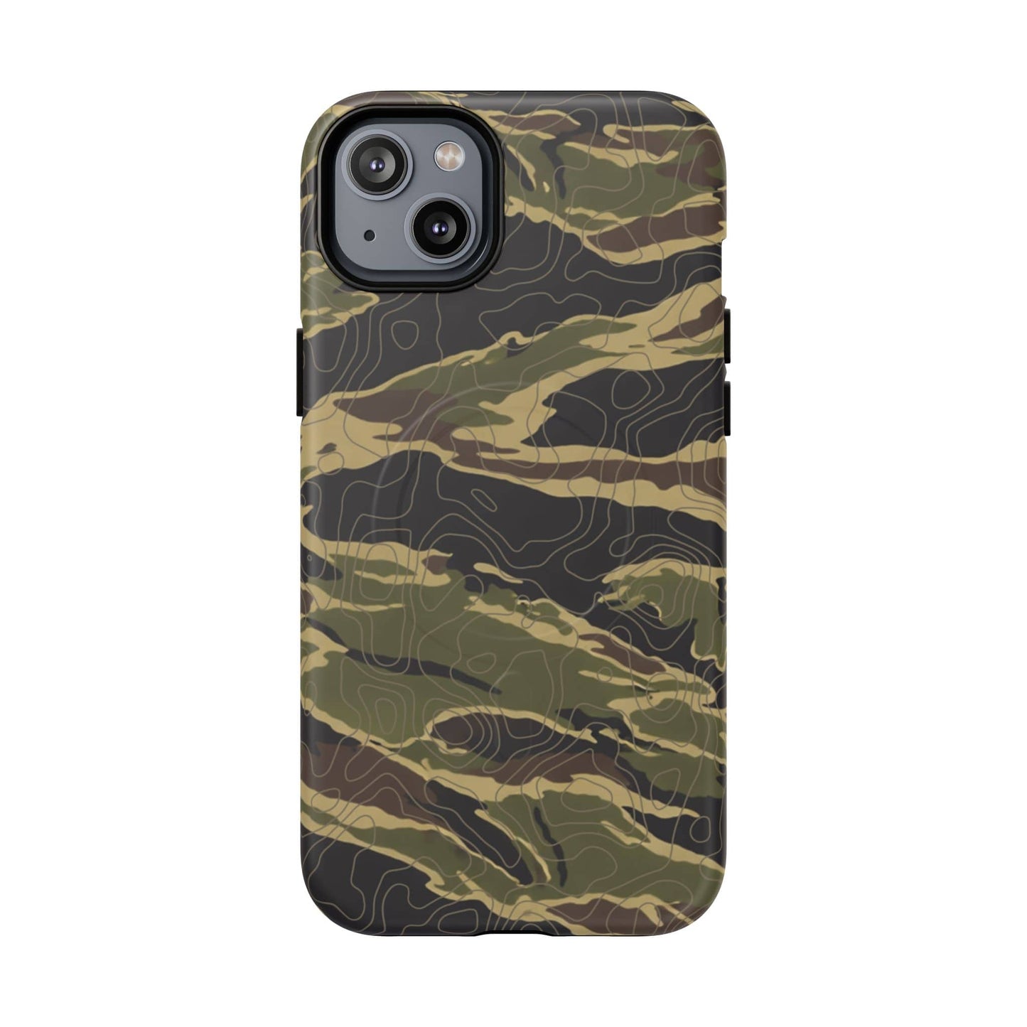 K-Factor Supply Co Tiger Stripe Topo Tough Magnetic iPhone Case iPhone 14 Plus