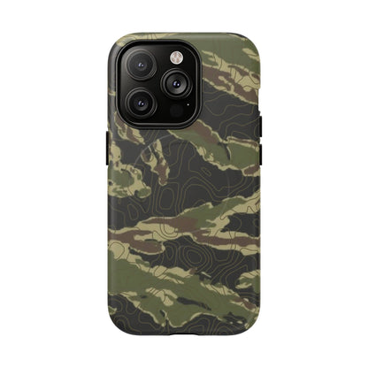 K-Factor Supply Co Tiger Stripe Topo Tough Magnetic iPhone Case iPhone 14 Pro