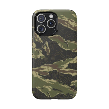 K-Factor Supply Co Tiger Stripe Topo Tough Magnetic iPhone Case iPhone 15 Pro Max