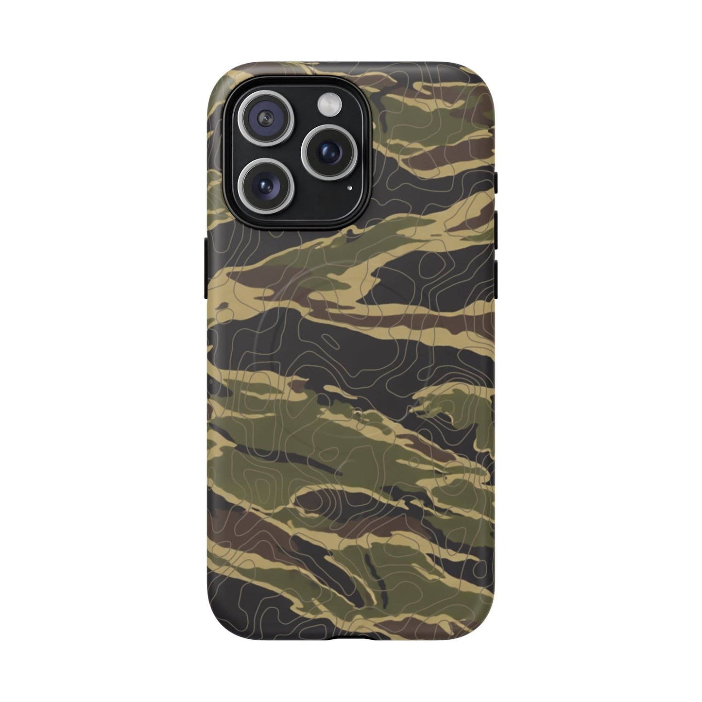 K-Factor Supply Co Tiger Stripe Topo Tough Magnetic iPhone Case iPhone 15 Pro Max