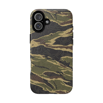 K-Factor Supply Co Tiger Stripe Topo Tough Magnetic iPhone Case iPhone 16 Plus