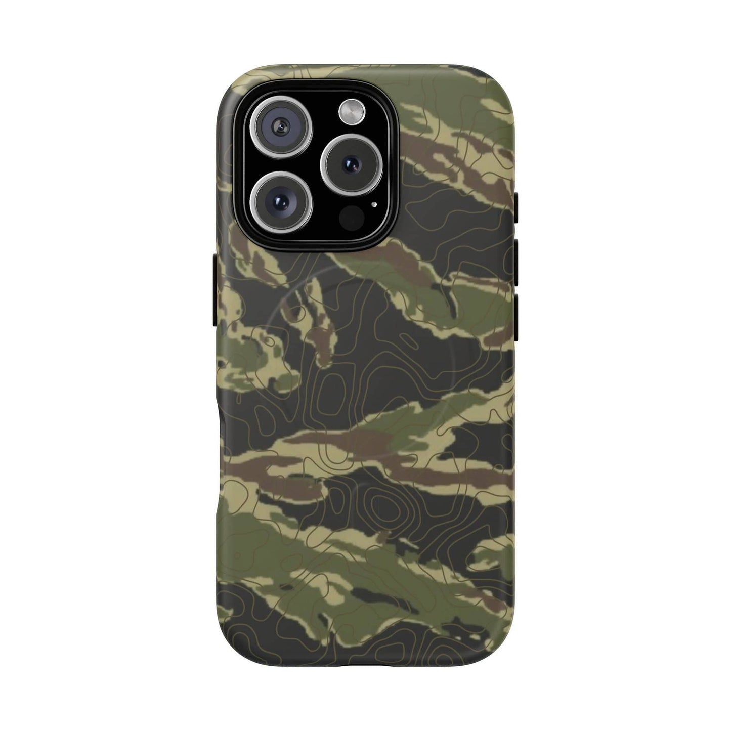K-Factor Supply Co Tiger Stripe Topo Tough Magnetic iPhone Case iPhone 16 Pro