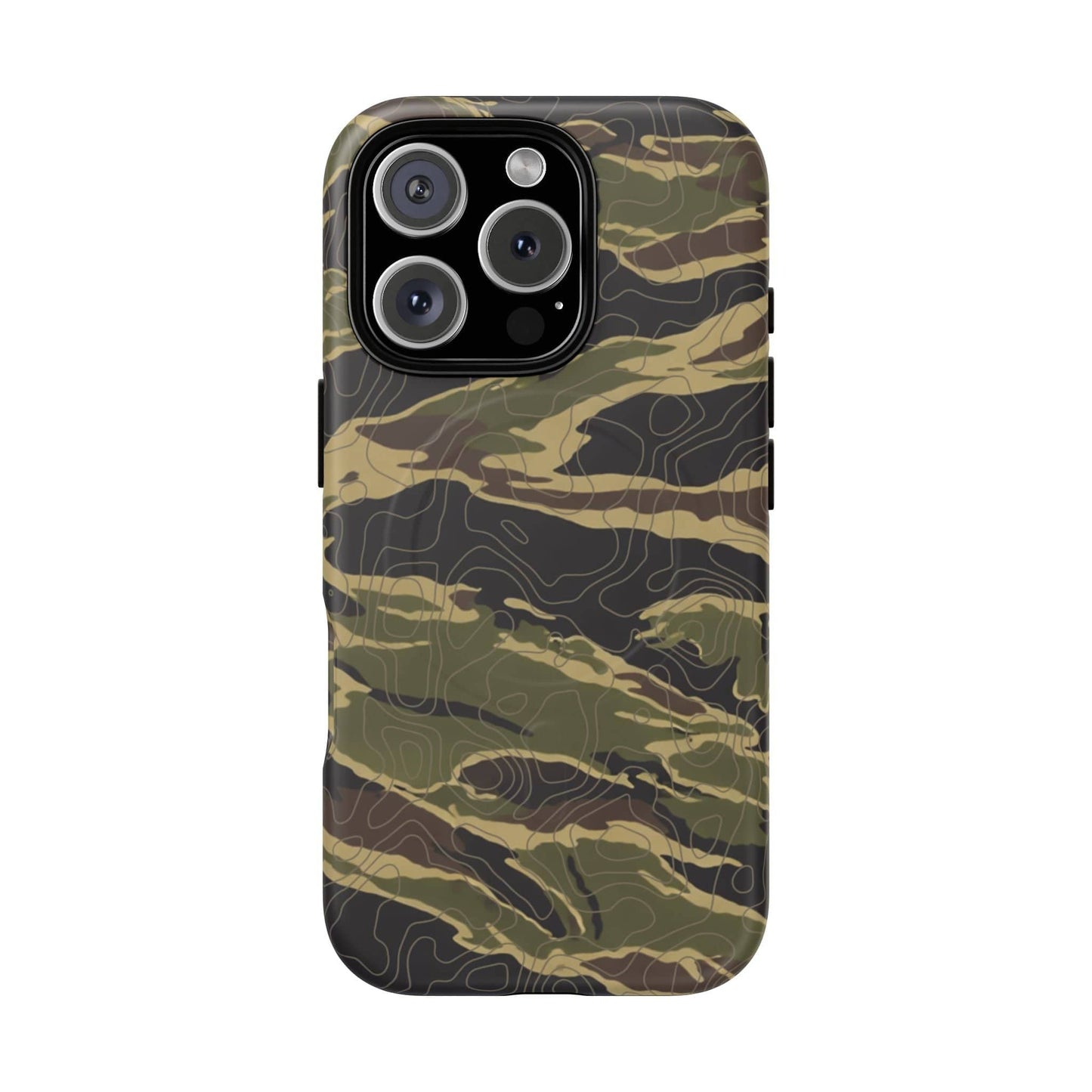 K-Factor Supply Co Tiger Stripe Topo Tough Magnetic iPhone Case iPhone 16 Pro