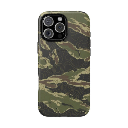 K-Factor Supply Co Tiger Stripe Topo Tough Magnetic iPhone Case iPhone 16 Pro Max