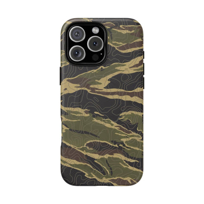 K-Factor Supply Co Tiger Stripe Topo Tough Magnetic iPhone Case iPhone 16 Pro Max