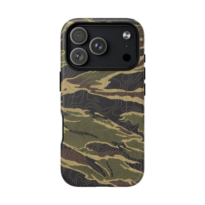 K-Factor Supply Co Tiger Stripe Topo Tough Magnetic iPhone Case iPhone 17 Pro