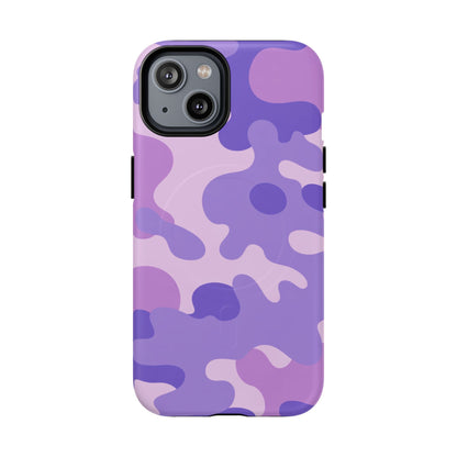 K-Factor Supply Co Ultra Violet Camo Tough Magnetic iPhone Case iPhone 14