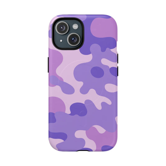 K-Factor Supply Co Ultra Violet Camo Tough Magnetic iPhone Case iPhone 15 / Matte