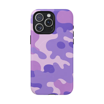 K-Factor Supply Co Ultra Violet Camo Tough Magnetic iPhone Case iPhone 15 Pro Max