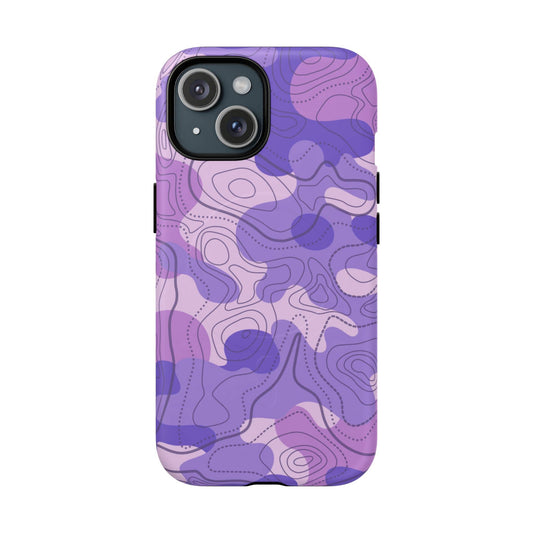 K-Factor Supply Co Ultra Violet Topo Tough Magnetic iPhone Case iPhone 15 / Matte