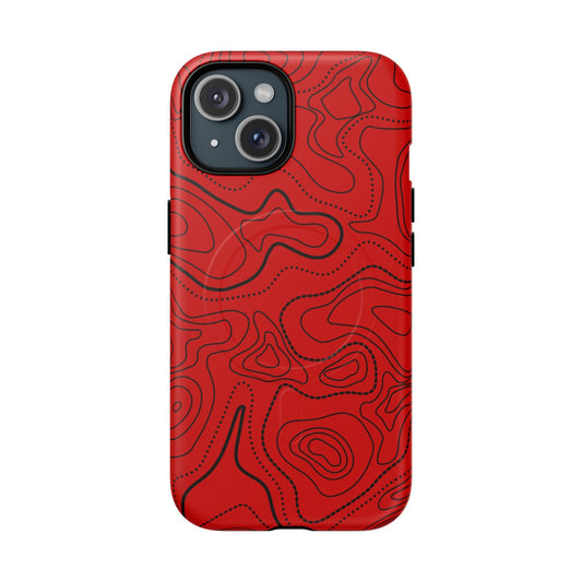 K-Factor Supply Co Volcanic Topo Tough Magnetic iPhone Case iPhone 15 / Matte