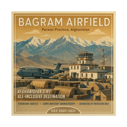 K-Factor Supply Co Bagram Travel Poster