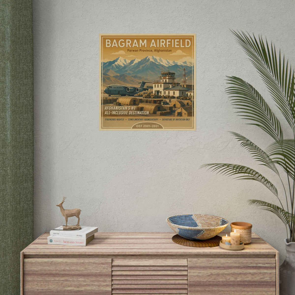 K-Factor Supply Co Bagram Travel Poster 24'' x 24"
