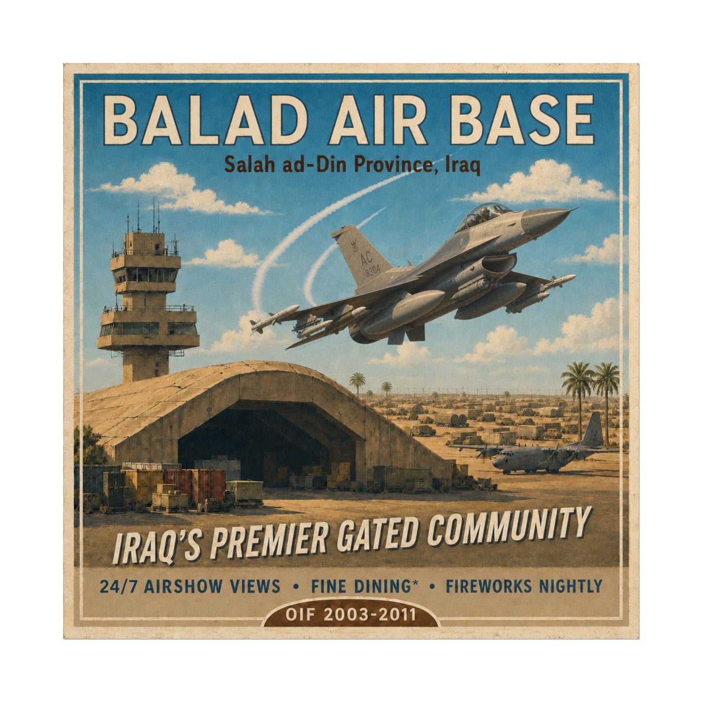 K-Factor Supply Co Balad Travel Poster