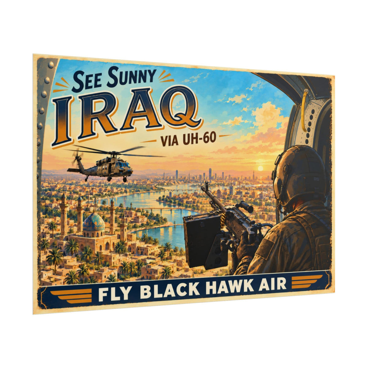 K-Factor Supply Co Black Hawk Air - Iraq Poster