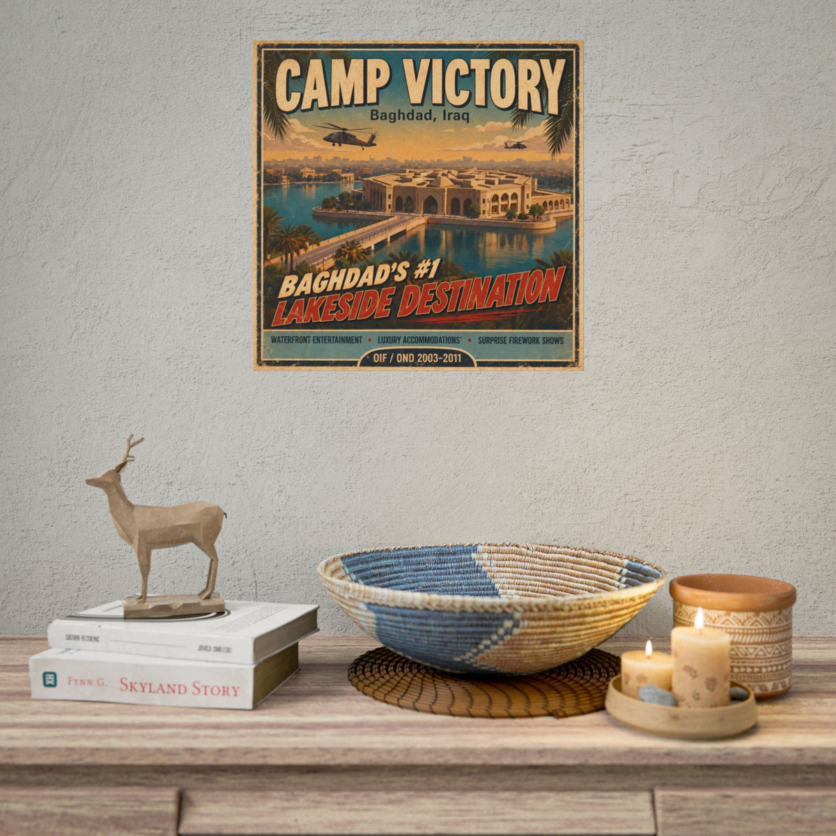 K-Factor Supply Co Camp Victory Travel Poster