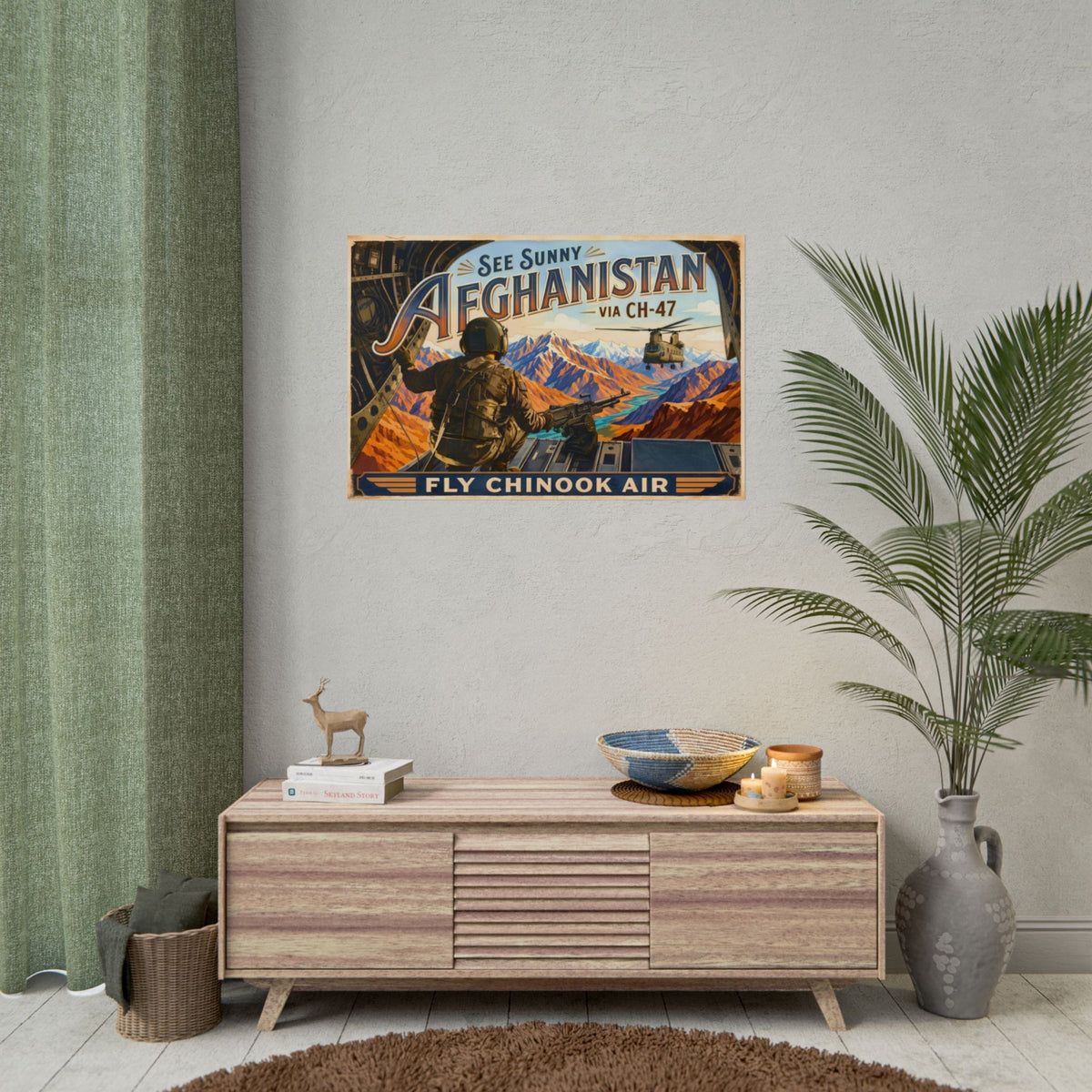 K-Factor Supply Co Chinook Air - Afghanistan Poster