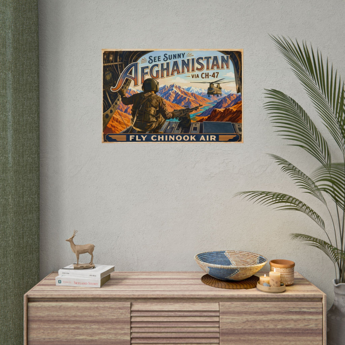 K-Factor Supply Co Chinook Air - Afghanistan Poster