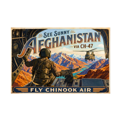 K-Factor Supply Co Chinook Air - Afghanistan Poster