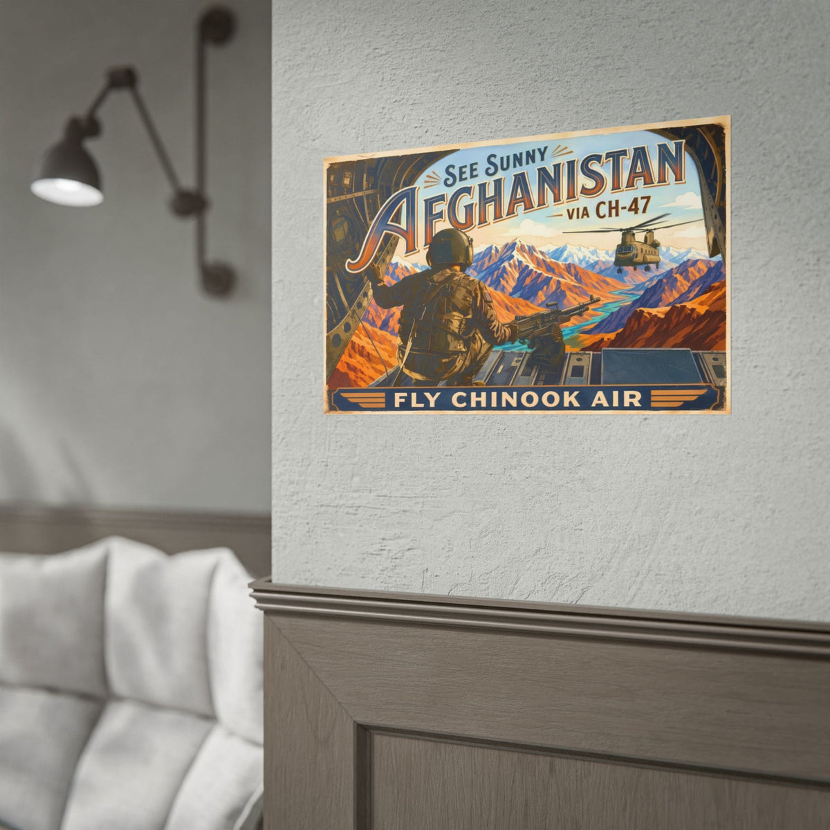 K-Factor Supply Co Chinook Air - Afghanistan Poster