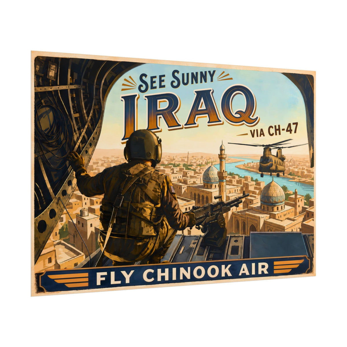 K-Factor Supply Co Chinook Air - Iraq Poster
