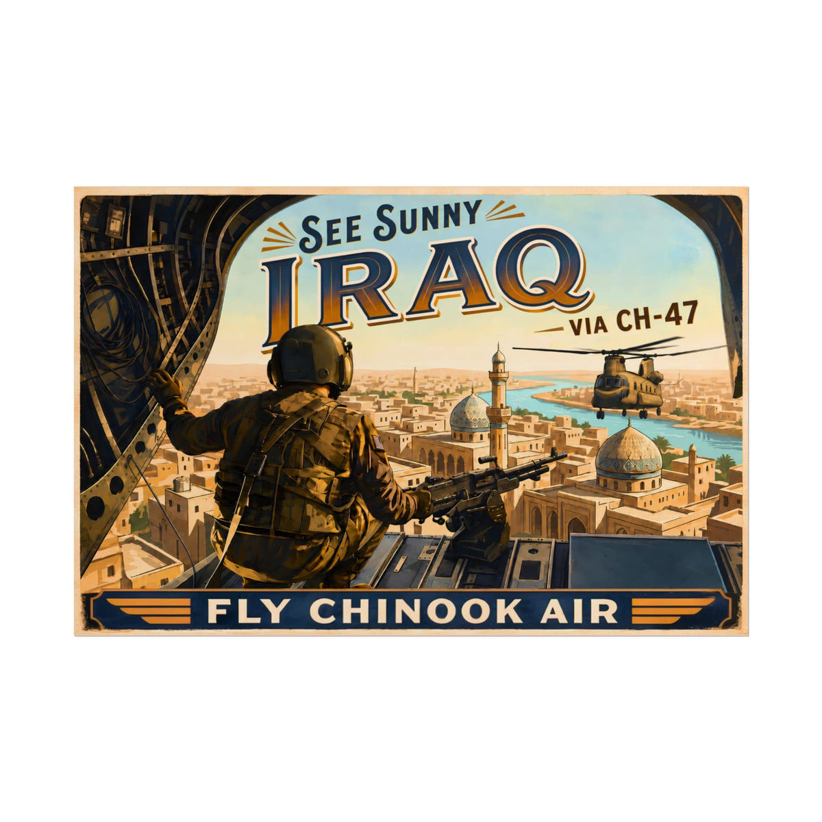 K-Factor Supply Co Chinook Air - Iraq Poster