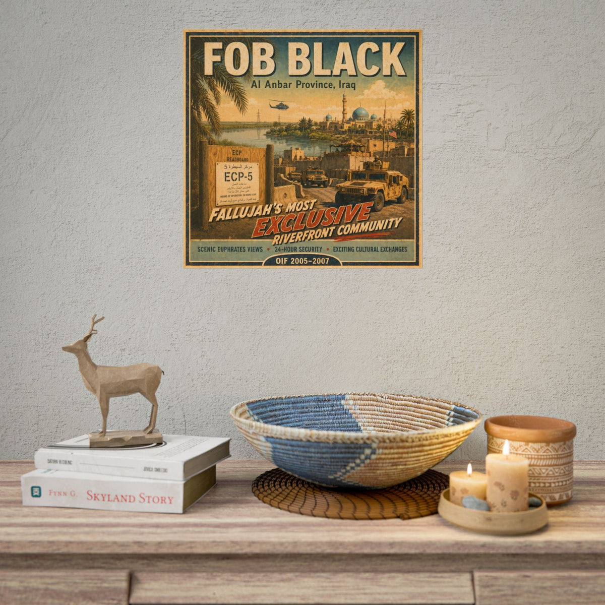 K-Factor Supply Co FOB Black Travel Poster
