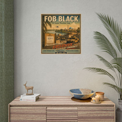 K-Factor Supply Co FOB Black Travel Poster 24'' x 24" / Semi Glossy