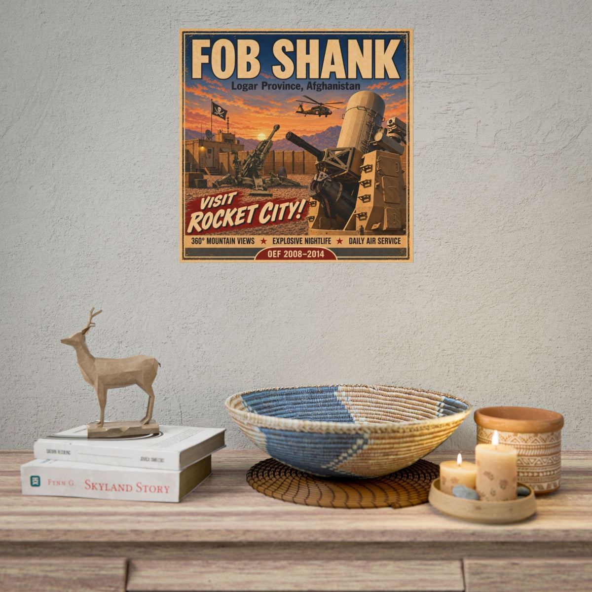 K-Factor Supply Co FOB Shank Travel Poster
