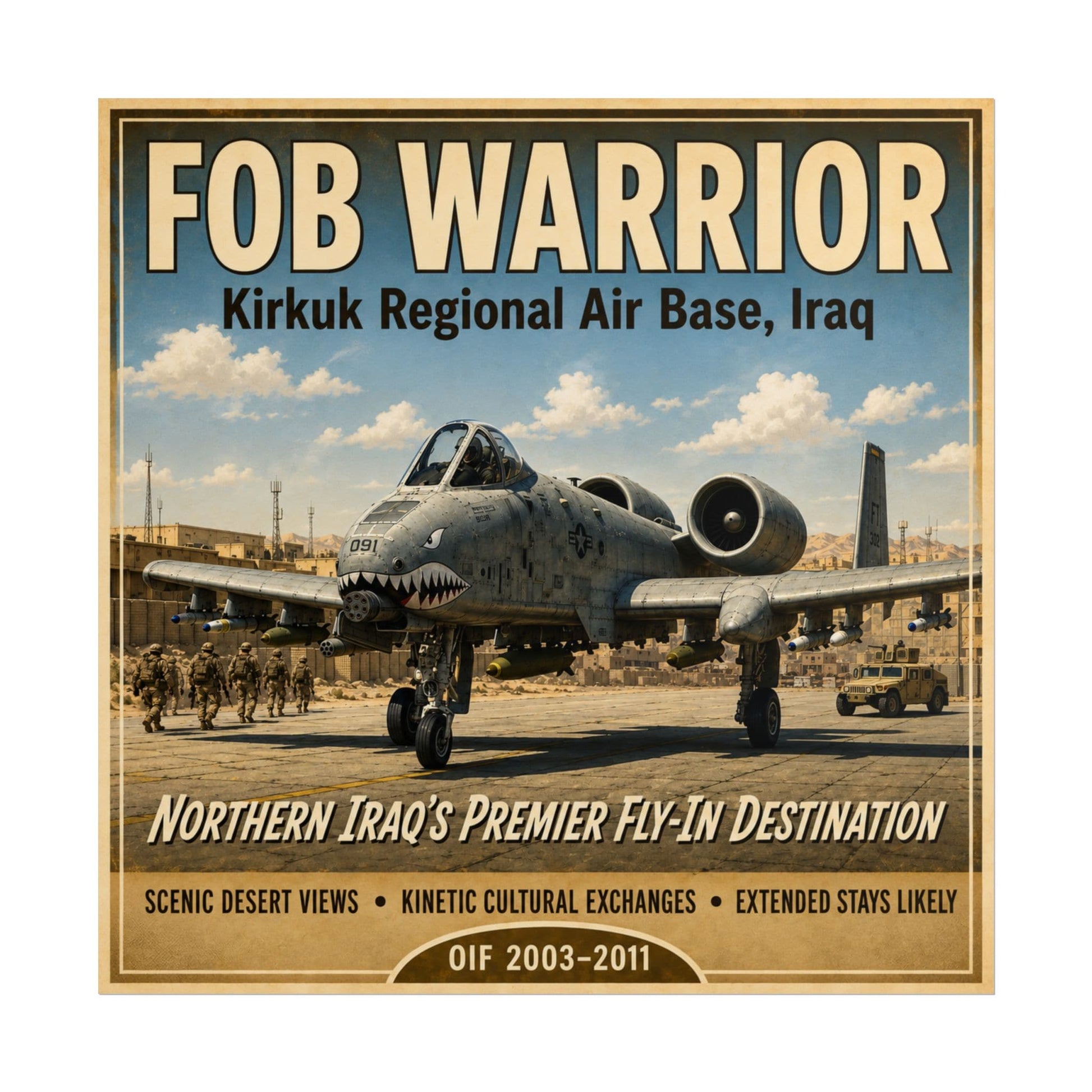 K-Factor Supply Co FOB Warrior (Kirkuk) Travel Poster