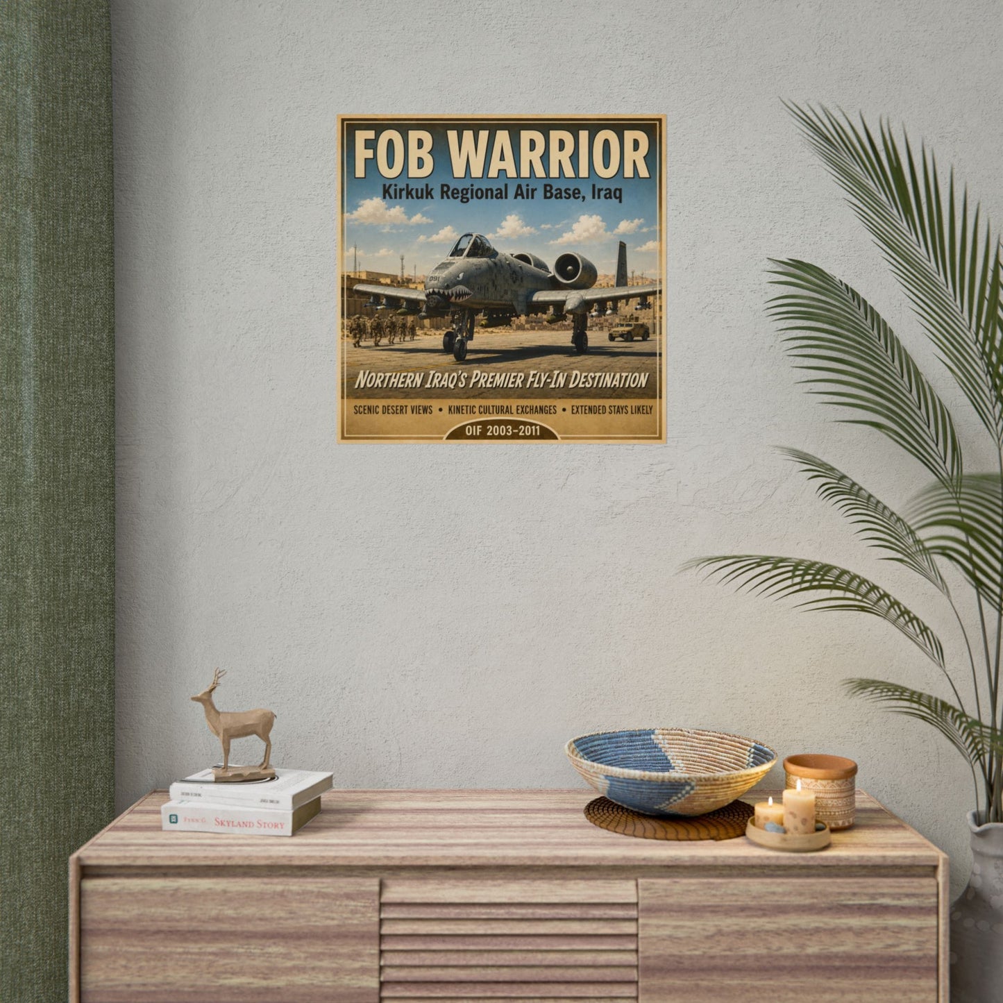 K-Factor Supply Co FOB Warrior (Kirkuk) Travel Poster 24'' x 24" / Semi Glossy