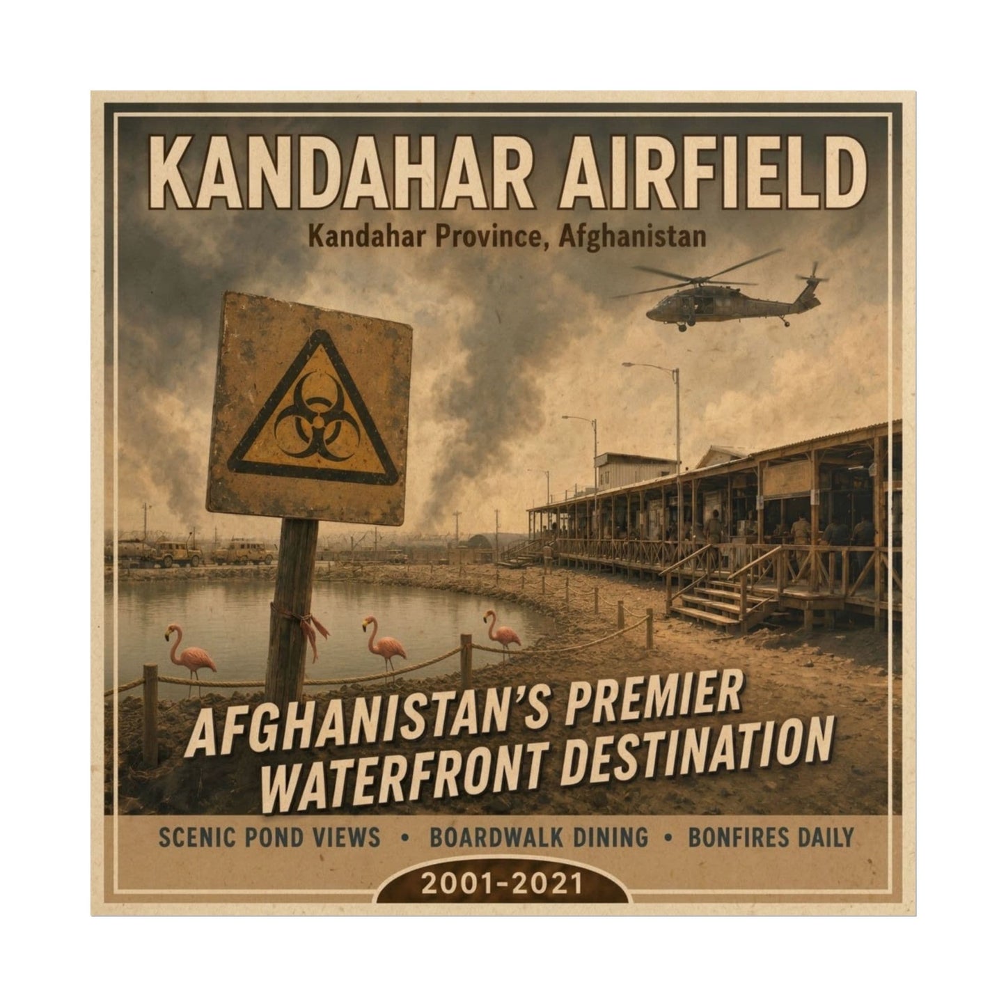 K-Factor Supply Co Kandahar Travel Poster