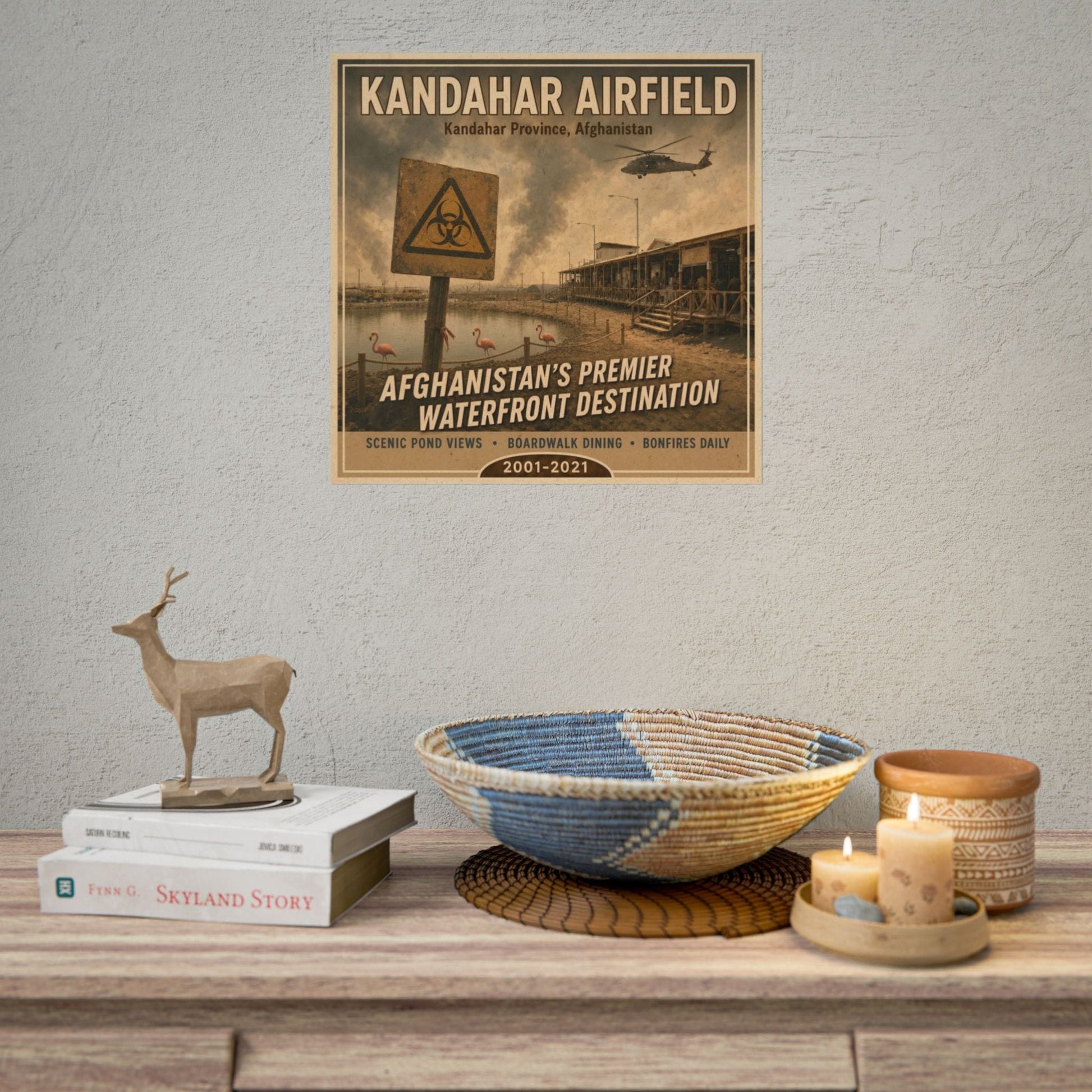 K-Factor Supply Co Kandahar Travel Poster