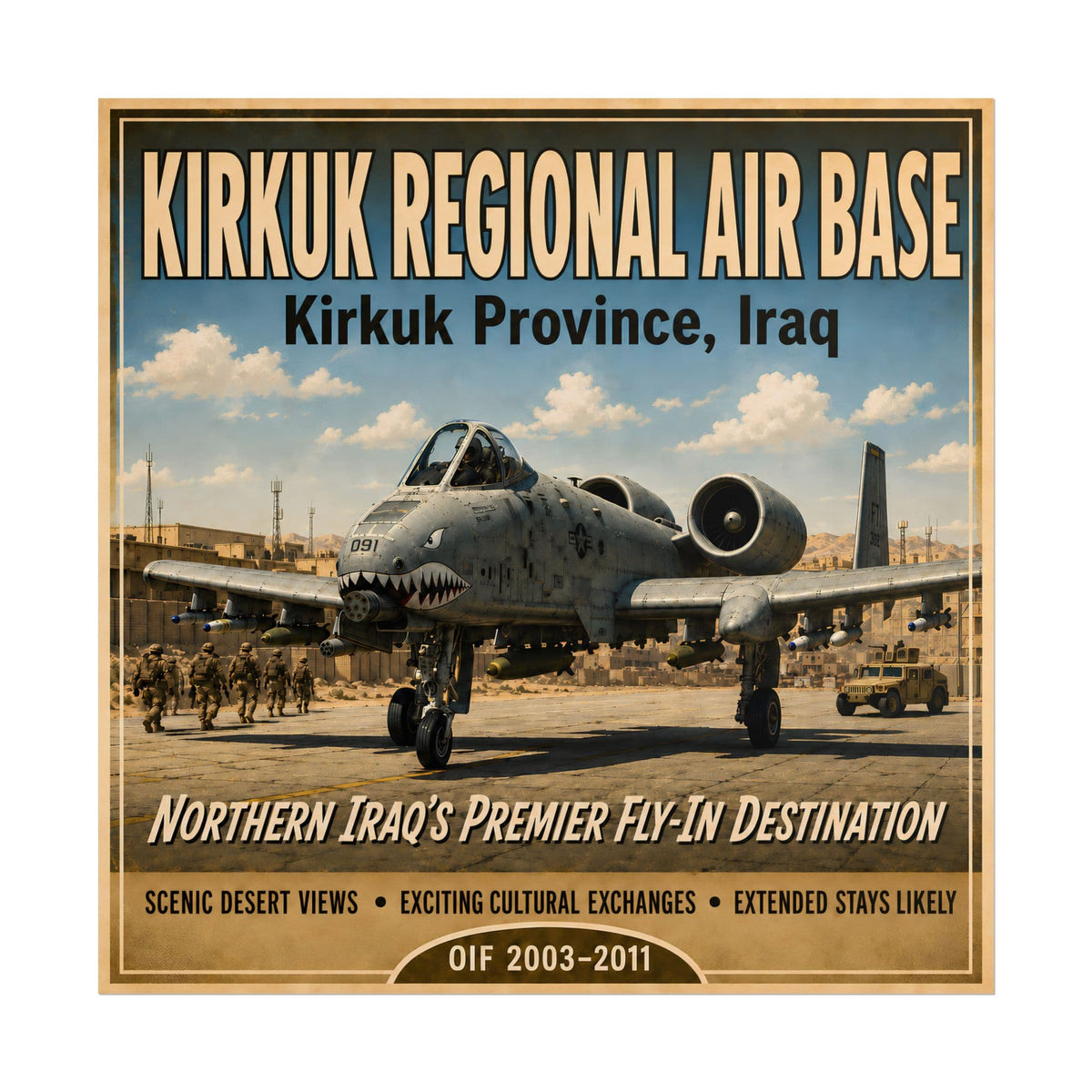 K-Factor Supply Co Kirkuk (KRAB) Travel Poster