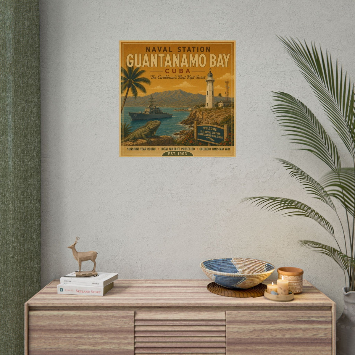 K-Factor Supply Co NSGB Cuba Travel Poster 24'' x 24"