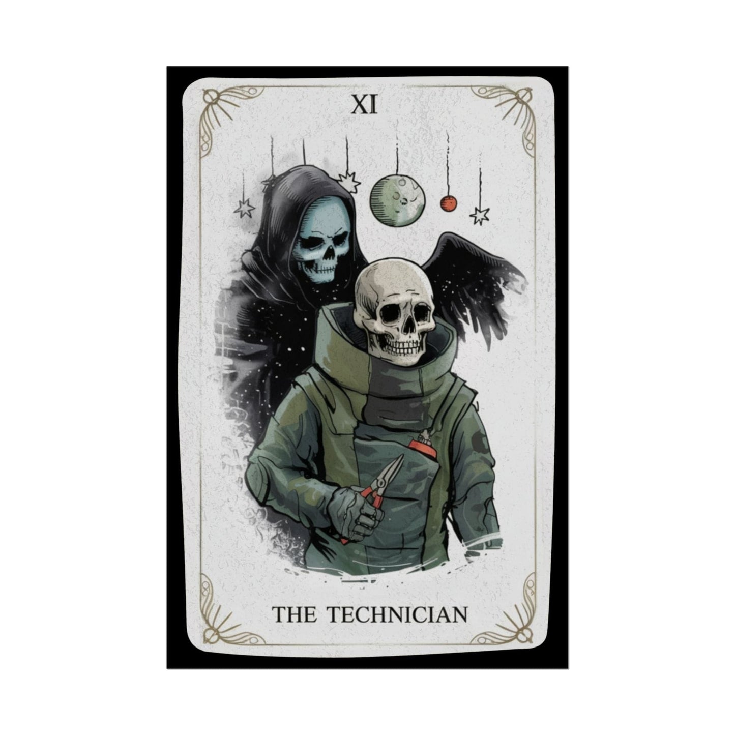 K-Factor Supply Co Poster: The Technician Tarot 16″ x 24″ (Vertical) / Semi Glossy