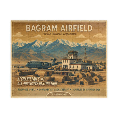 K-Factor Supply Co Bagram Travel Jigsaw Puzzle (110, 252, 520, 1014-piece) 110 pcs (Horizontal)