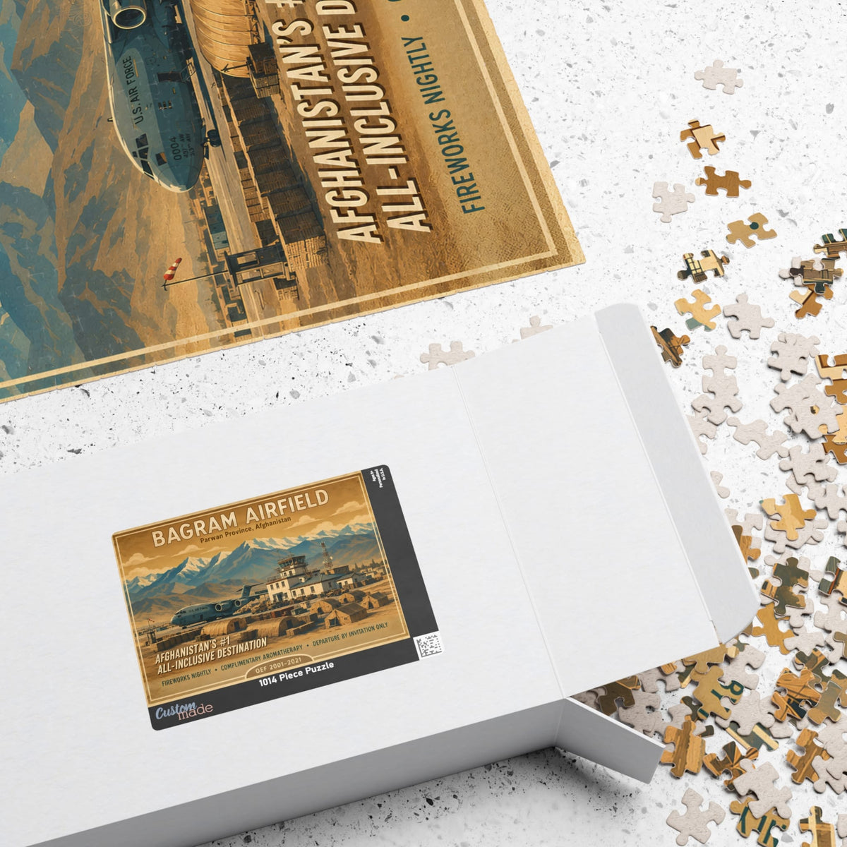K-Factor Supply Co Bagram Travel Jigsaw Puzzle (110, 252, 520, 1014-piece)