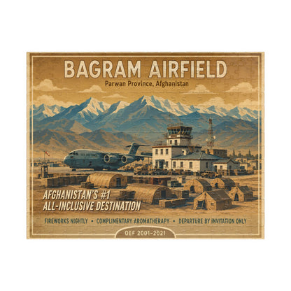 K-Factor Supply Co Bagram Travel Jigsaw Puzzle (110, 252, 520, 1014-piece) 252 pcs (Horizontal)