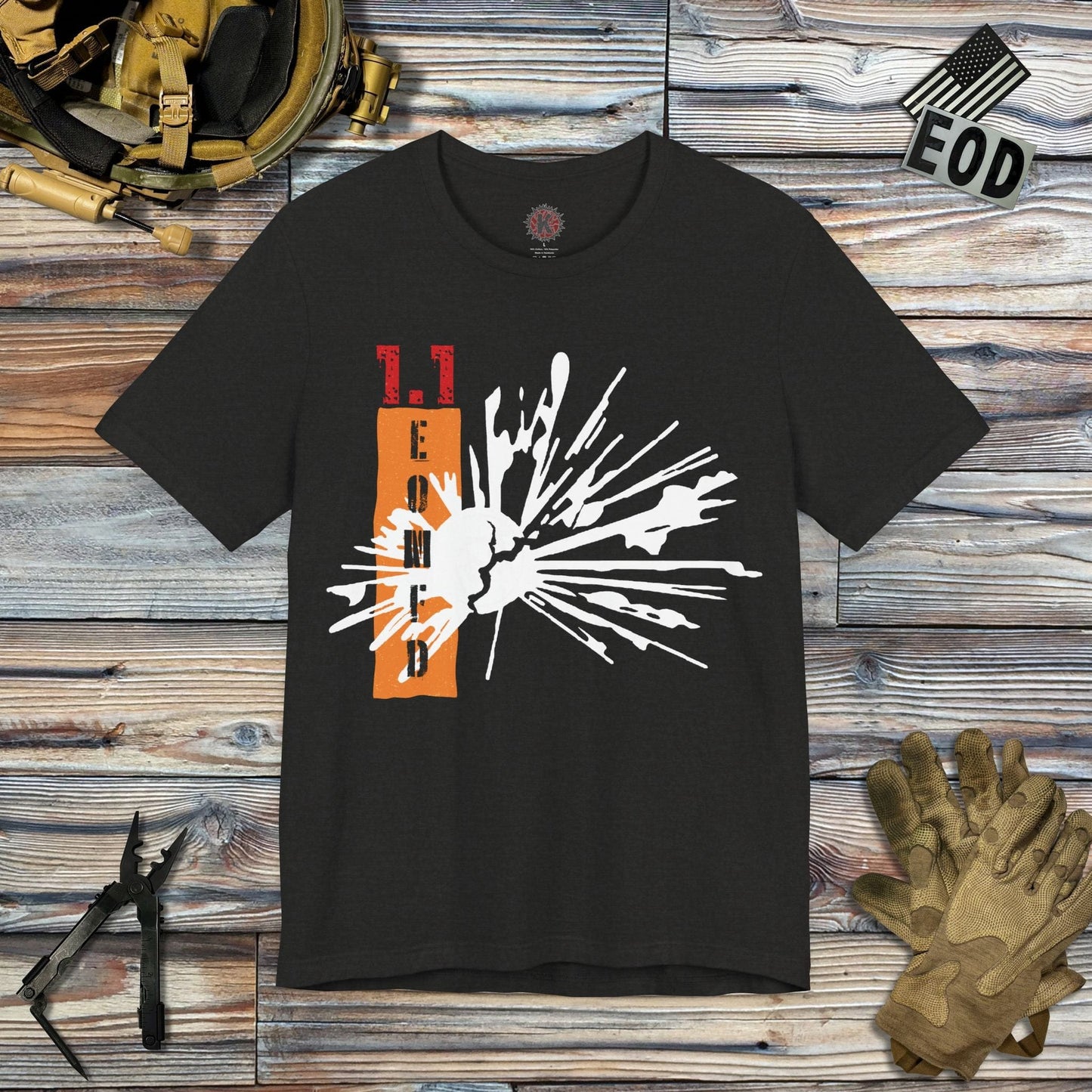 K-Factor Supply Co 1.1 Mass Det (Mk 2) T-Shirt Black Heather / S